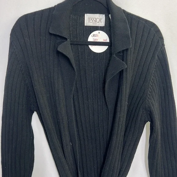 Jessica Robe Sweater with Tie Up and Ribbed Texture - Picture 9 of 10